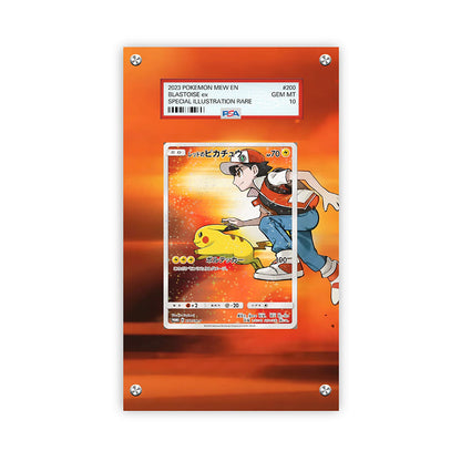 Red's Pikachu Sm-p 270 - Pokémon Extended Artwork Protective Card Display Case Psa/cgc/tag/raw-1