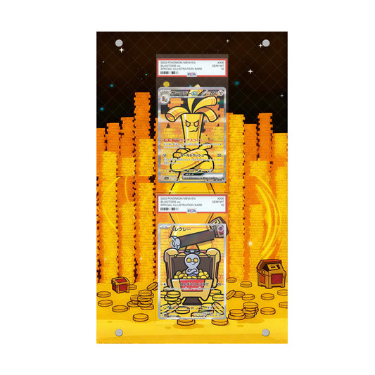 Gholdengo & Gimmighoul - Pokémon Extended Artwork Protective Card Display Case