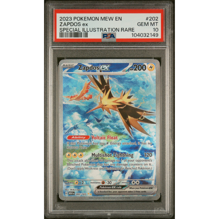 Zapdos ex #202 PSA 10