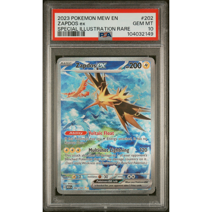 Zapdos ex #202 PSA 10