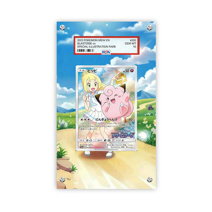 Lillie's Clefairy 178/sm-p - Pokémon Extended Artwork Protective Card Display Case Psa/cgc/raw-1
