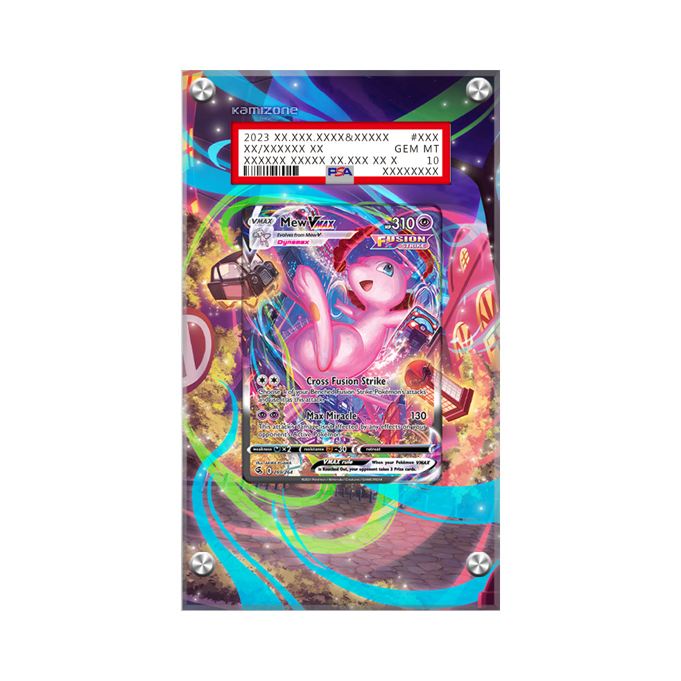 Mew VMAX 269/264 Pokémon Extended Artwork Protective Display Case Psa/cgc/raw-1