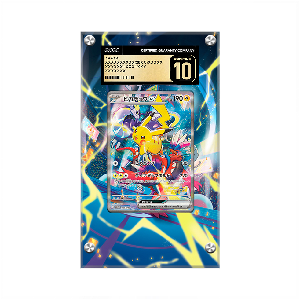 Pikachu EX 001/030 - Pokémon Extended Artwork Protective Display Case Psa/cgc/raw-2