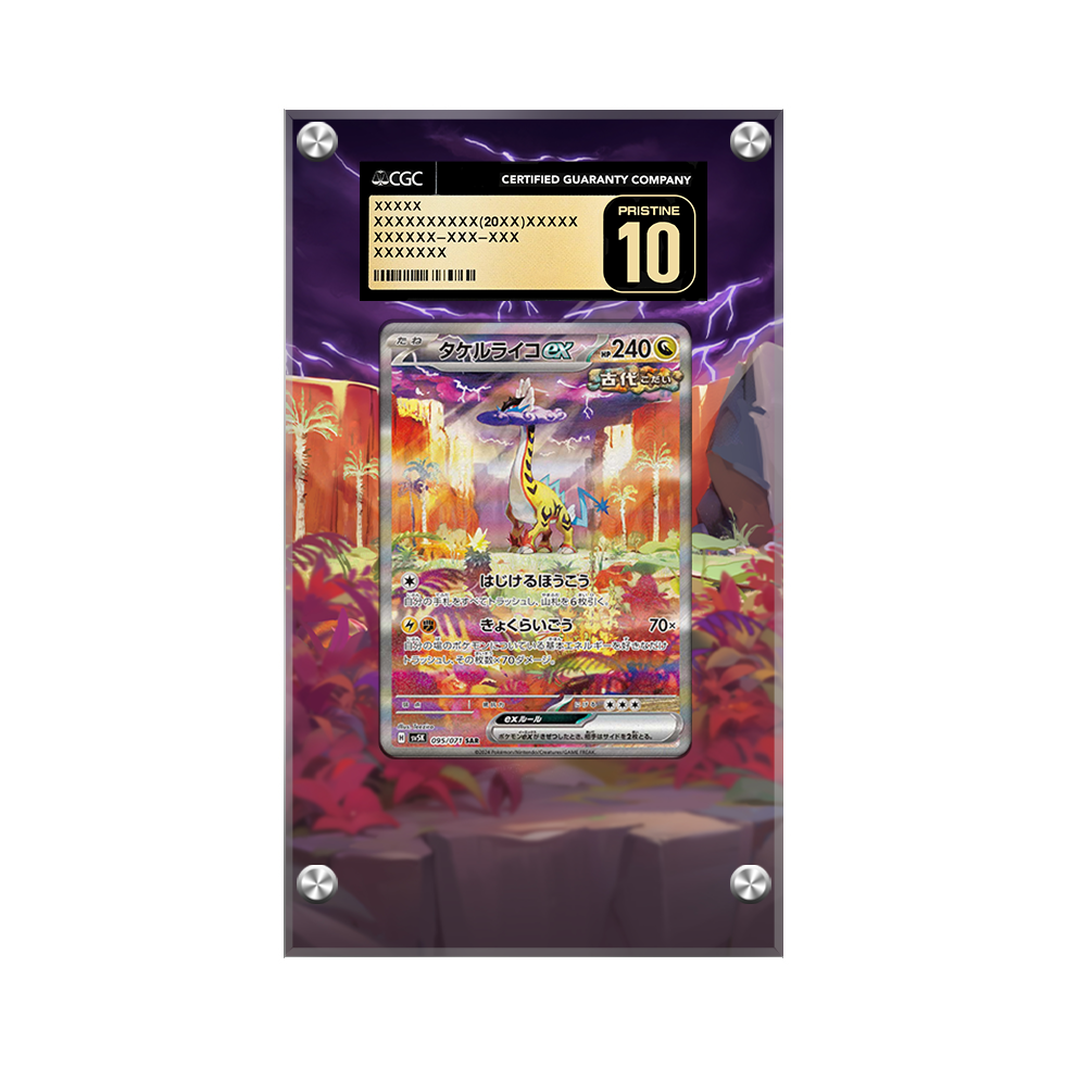 Raging Bolt EX 208/162 - Pokémon Extended Artwork Protective Display Case Psa/cgc/raw-2