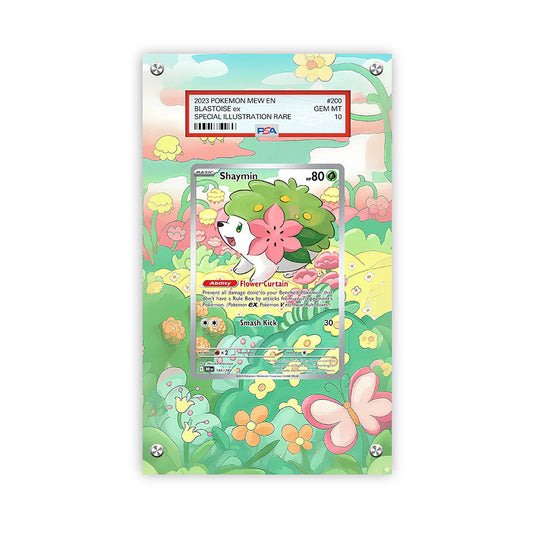 Shaymin 185/182 - Pokémon Extended Artwork Protective Card Display Case Psa/cgc/tag/raw