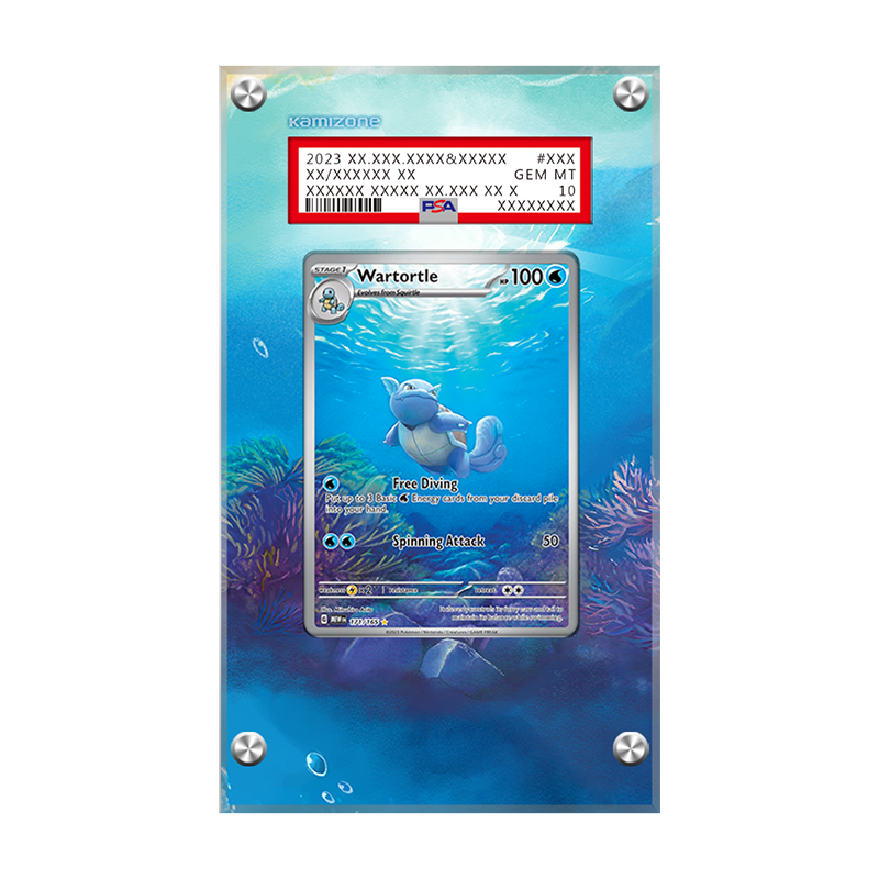 Wartortle 171/165 - Pokémon Extended Artwork Protective Display Case Psa/cgc/raw-1