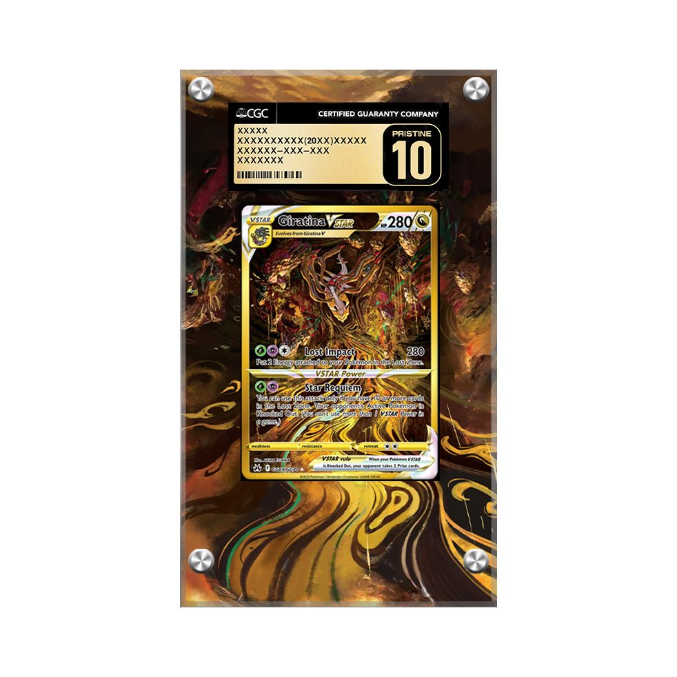 Giratina VSTAR Gg69/gg70 - Pokémon Extended Artwork Protective Display Case Psa/cgc/raw-2
