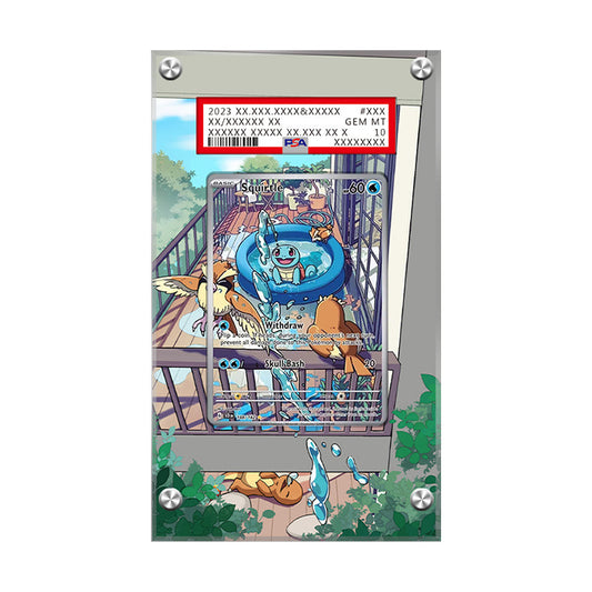 Squirtle 148/142 - Pokémon PSA Extended Artwork Protective Card Display Case