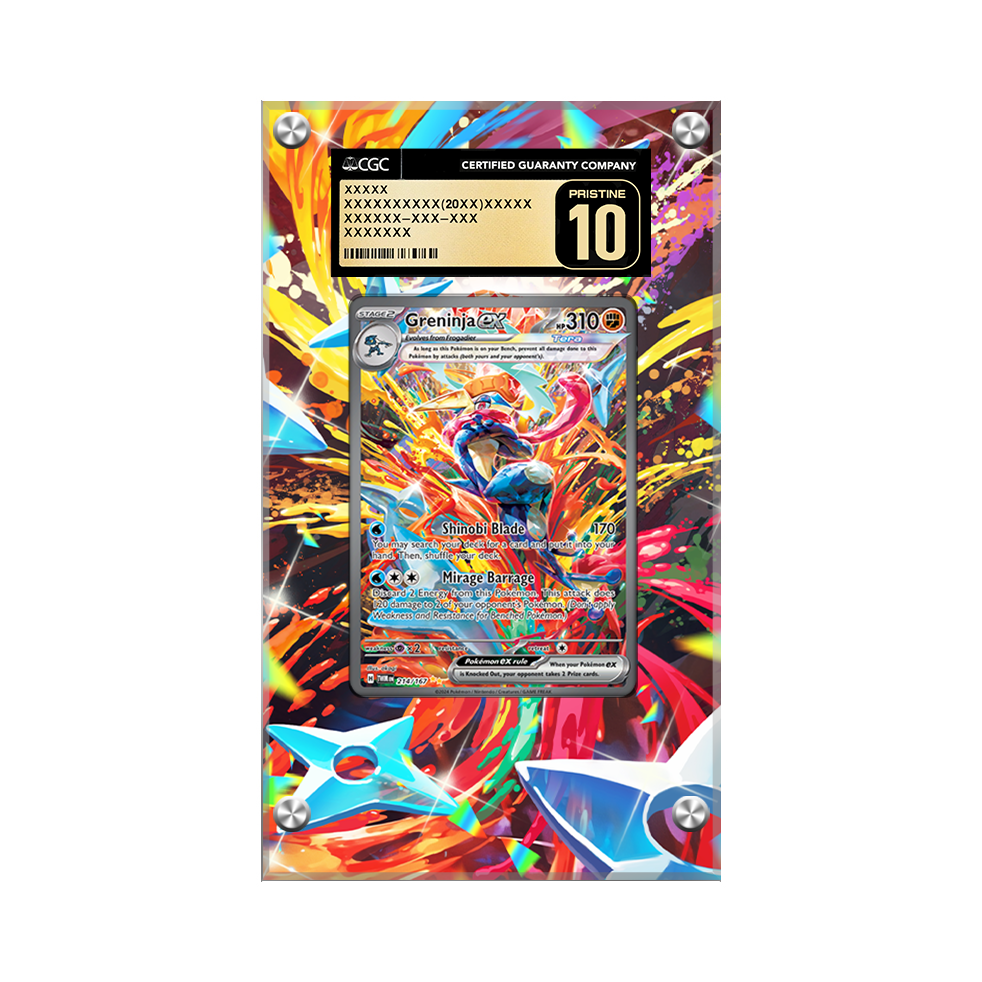 Greninja EX 214/167 - Pokémon Extended Artwork Protective Display Case Psa/cgc/raw-2