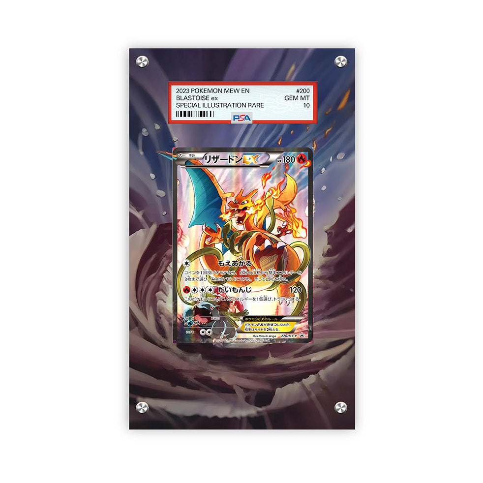 Charizard EX Xy-p 276 - Pokémon Extended Artwork Protective Card Display Case Psa/cgc/tag/raw-1