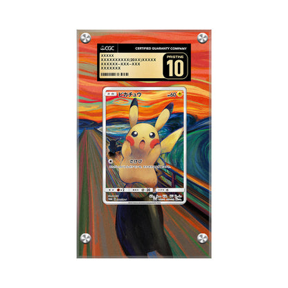 Pikachu 288/sm-p Scream Munch - Pokémon Extended Artwork Protective Display Case Psa/cgc/raw-2