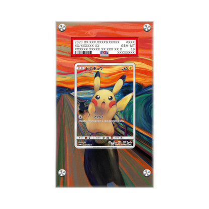 Pikachu 288/sm-p Scream Munch - Pokémon Extended Artwork Protective Display Case Psa/cgc/raw-1