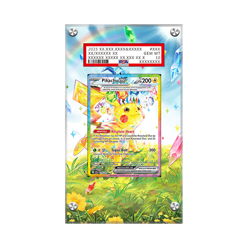 Pikachu ex - Pokémon PSA Extended Artwork Protective Card Display Case