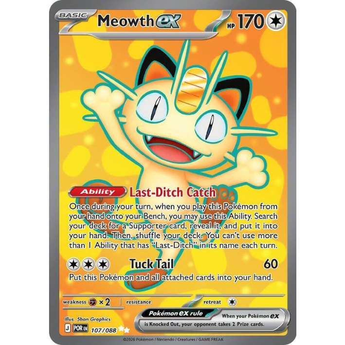 Meowth ex #107