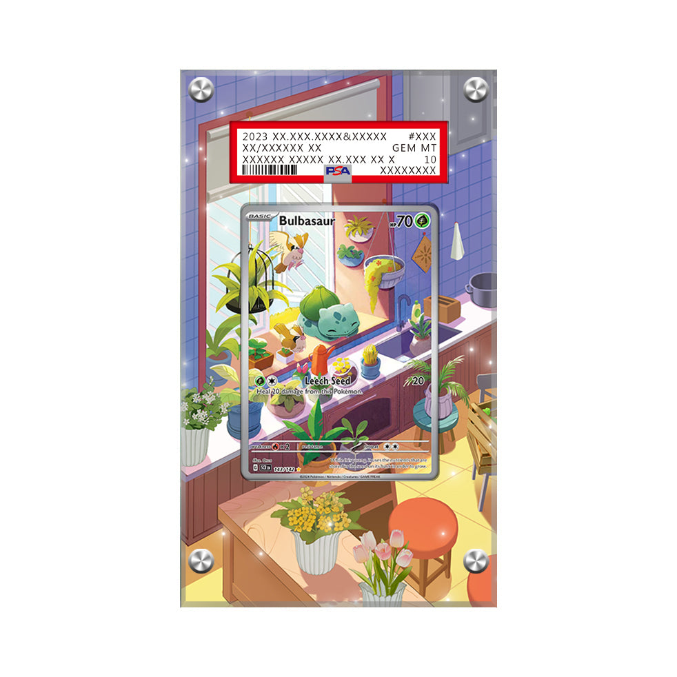 Bulbasaur - 143/142 - Pokémon PSA Extended Artwork Protective Card Display Case