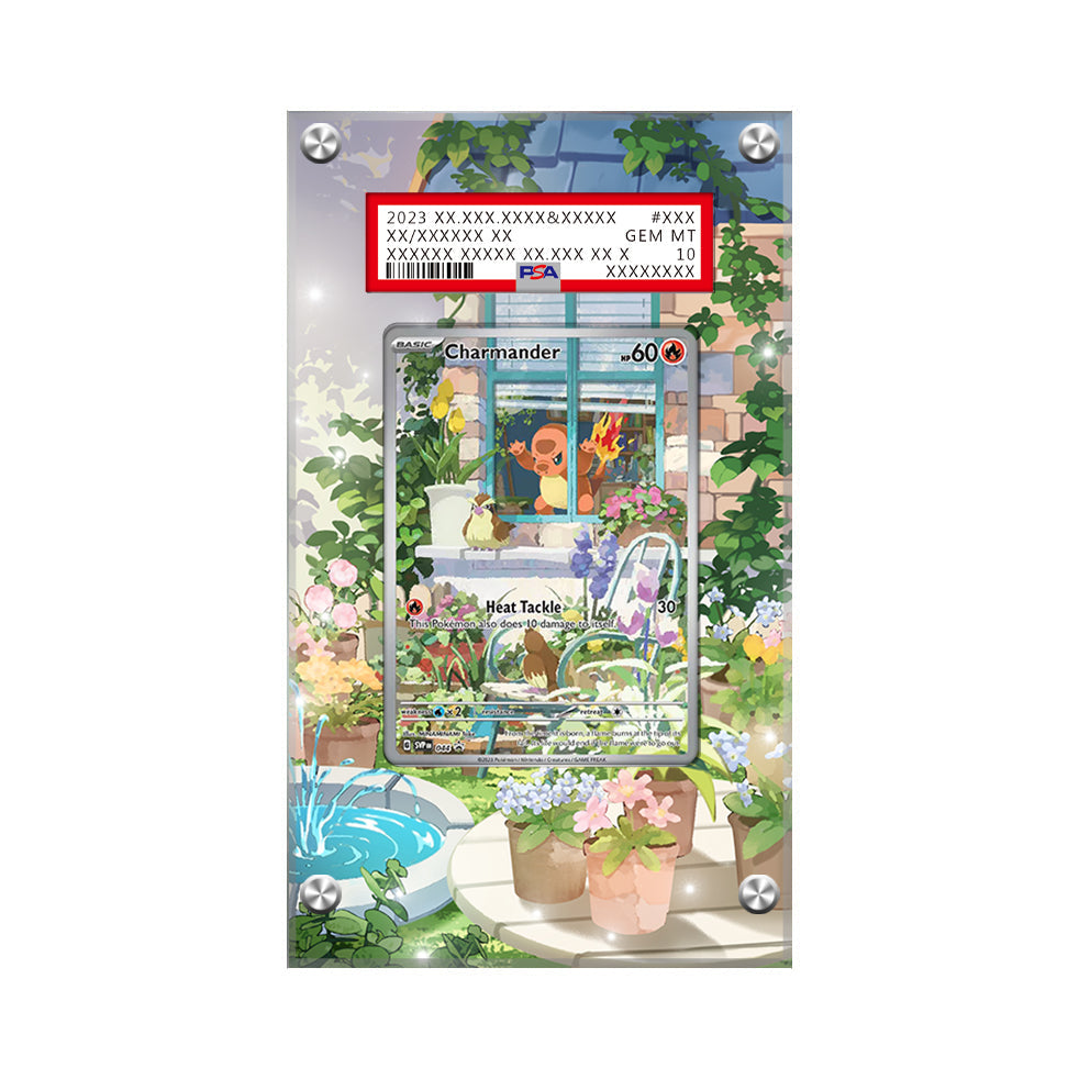 Charmander 044 - Pokémon Extended Artwork Protective Card Display Case Psa/cgc/raw-1