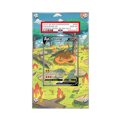 Charizard Swsh 260 - Pokémon Extended Artwork Protective Card Display Case Psa/cgc/raw-1