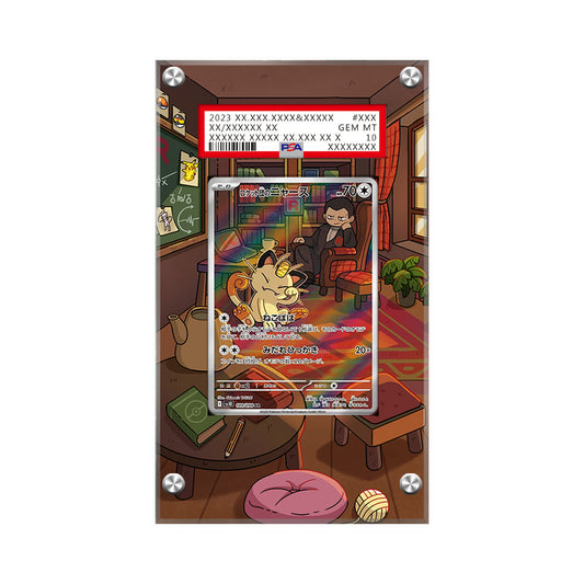 Team Rocket's Meowth - Pokémon PSA Extended Artwork Protective Card Display Case