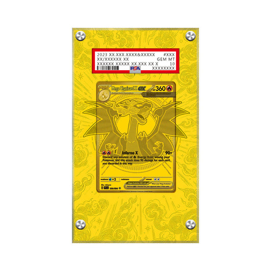 Mega Charizard X EX 130/094 - Pokémon Extended Artwork Protective Card Display Case Psa/cgc/raw