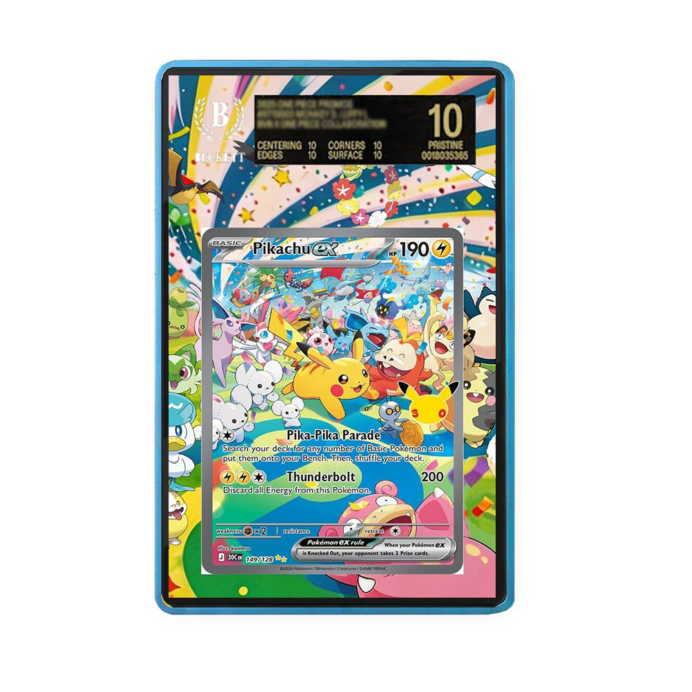 Pikachu ex - 149/128 - Gradeguardian Extended Artwork For Psa / Cgc / Bgs / Tag-4