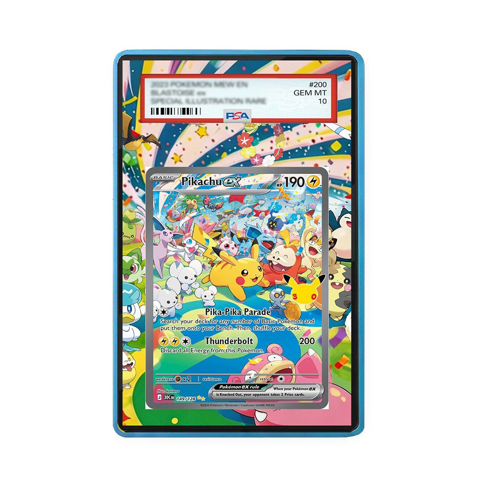 Pikachu ex - 149/128 - Gradeguardian Extended Artwork For Psa / Cgc / Bgs / Tag-0