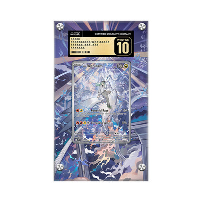 N's Reshiram 167/159 - Pokémon Extended Artwork Protective Card Display Case Psa/cgc/raw-2