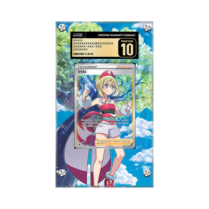 Irida 186/189 - Pokémon Extended Artwork Protective Card Display Case Psa/cgc/raw-2