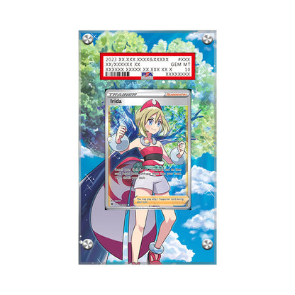 Irida 186/189 - Pokémon Extended Artwork Protective Card Display Case Psa/cgc/raw-1