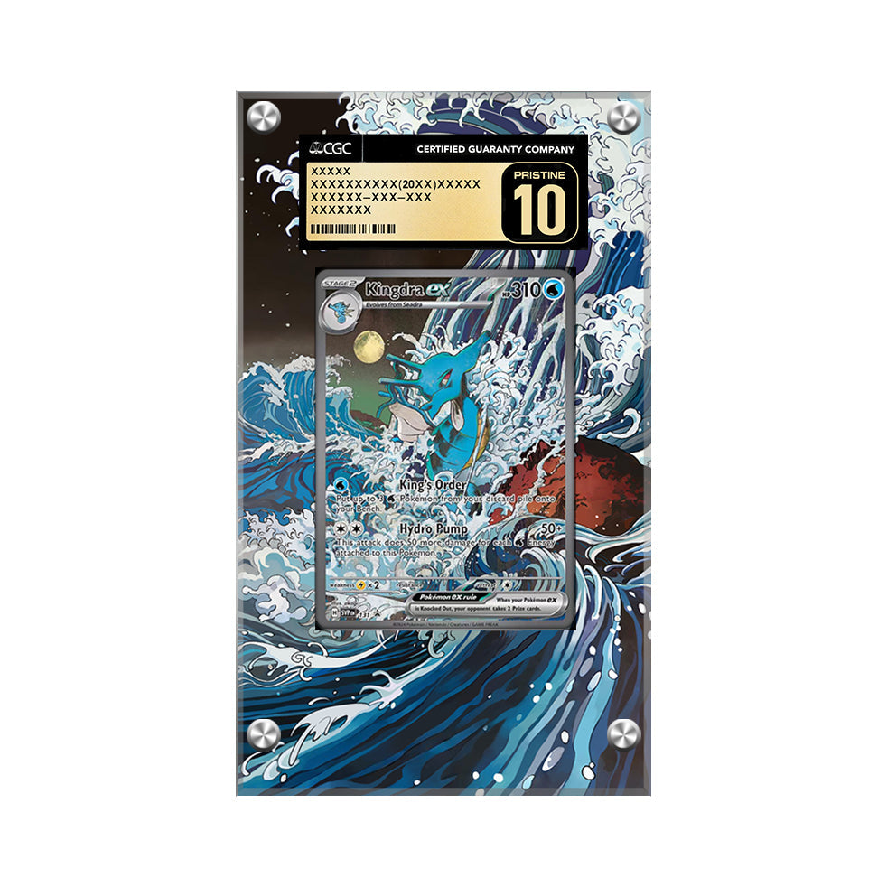 Kingdra Promo - Pokémon Extended Artwork Protective Card Display Case Psa/cgc/raw-2