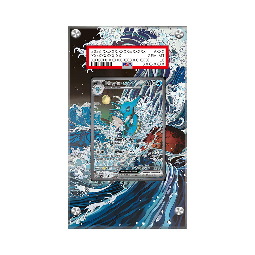 Kingdra Promo - Pokémon Extended Artwork Protective Card Display Case Psa/cgc/raw-1