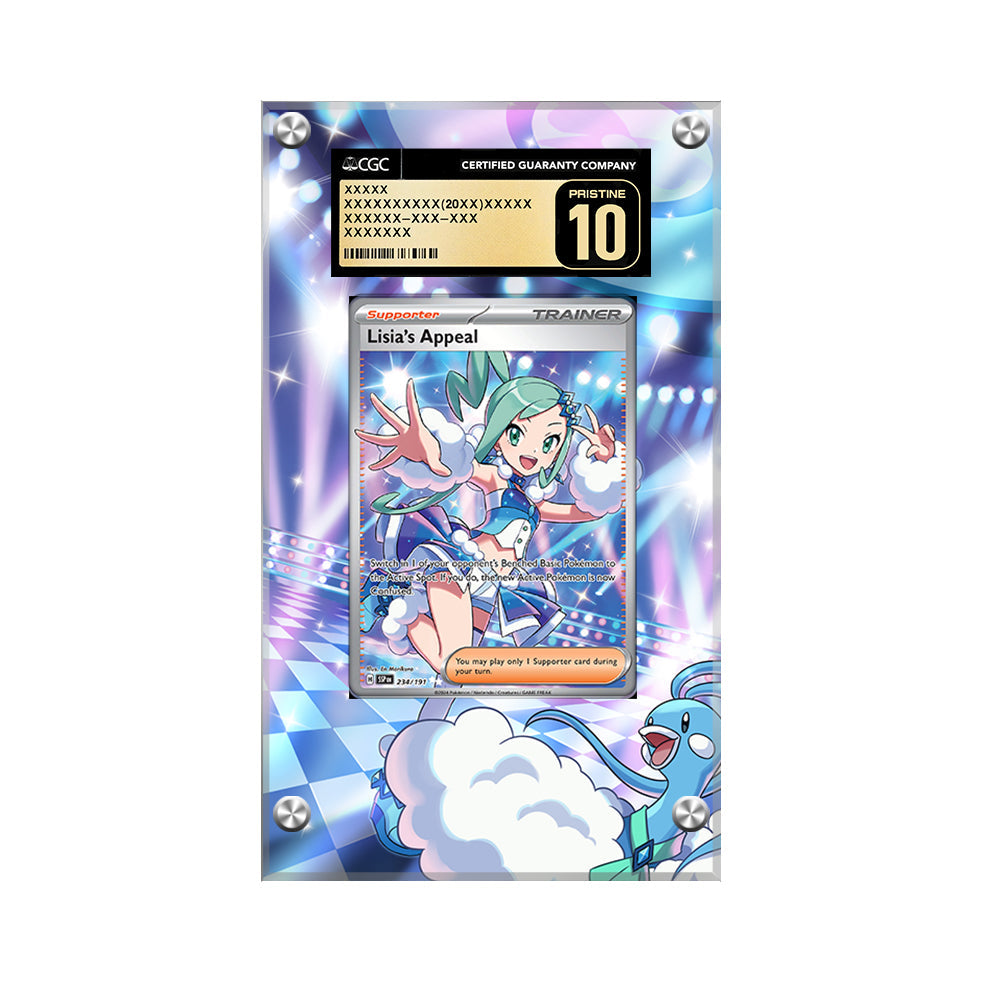 Lisia's Appeal 234/191 - Pokémon CGC Extended Artwork Protective Card Display Case