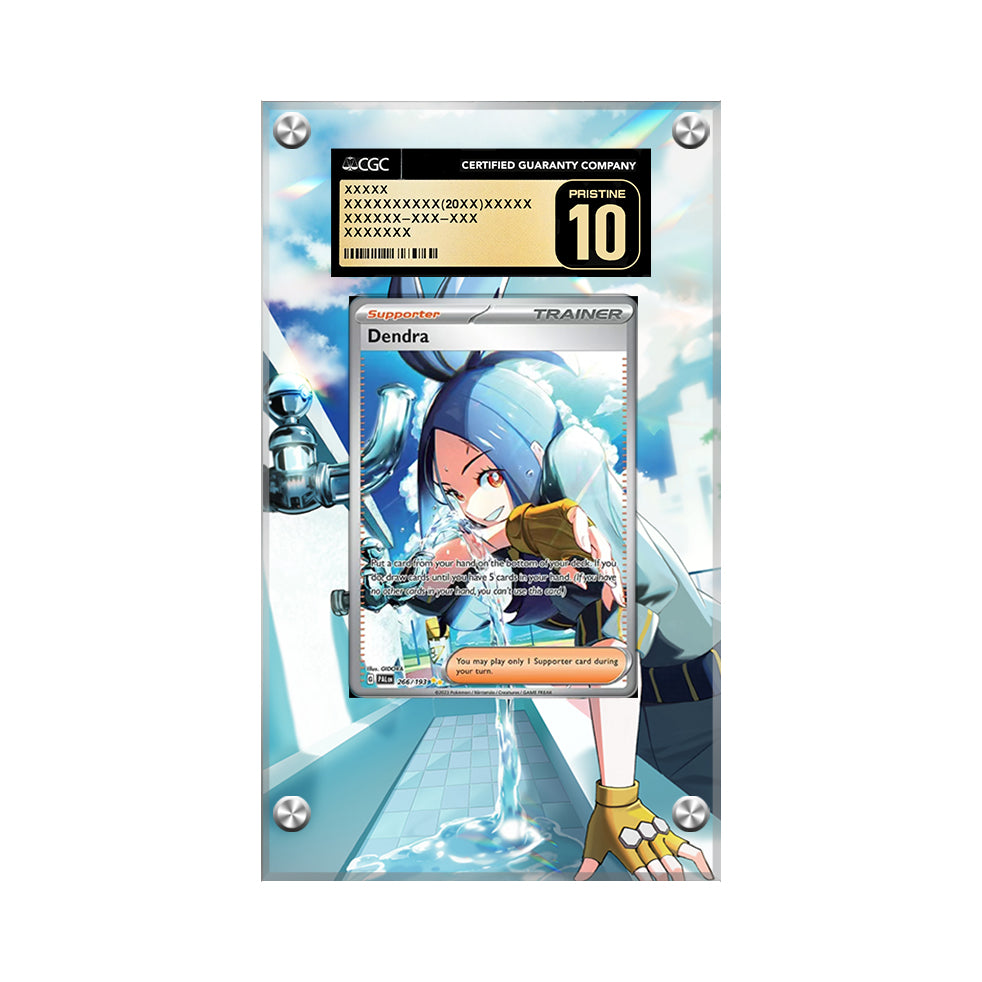 Dendra 255/193 - Pokémon CGC Extended Artwork Protective Card Display Case