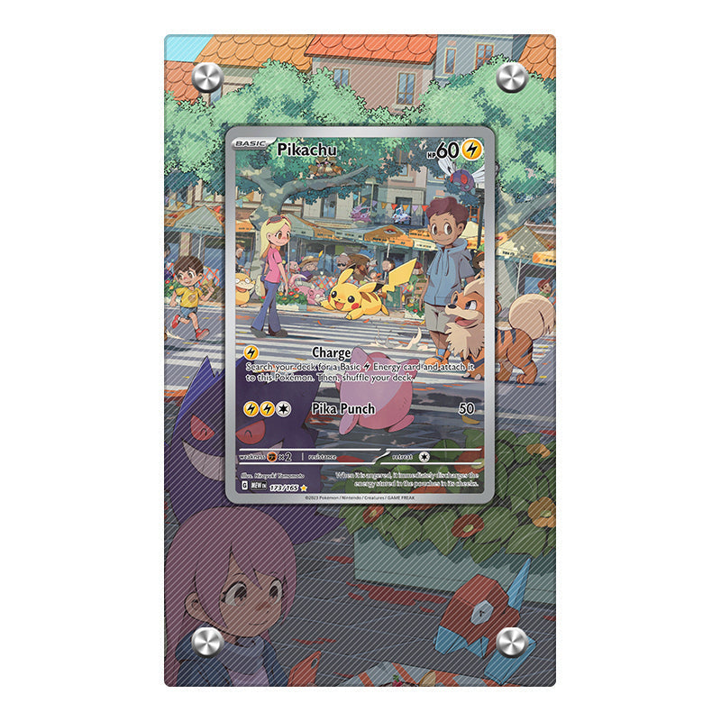 Pikachu AR 173/165 - Pokémon Extended Artwork Protective Card Display Case