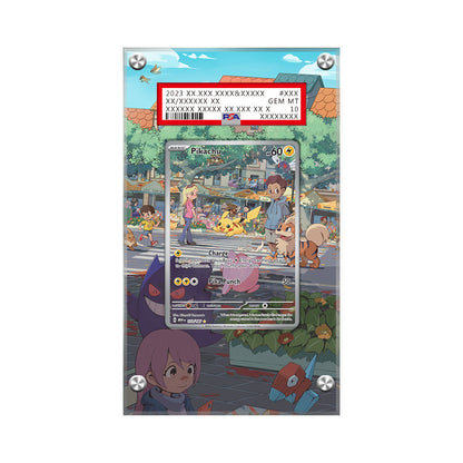 Pikachu AR 173/165 - Pokémon PSA Extended Artwork Protective Acrylic Card Display Case