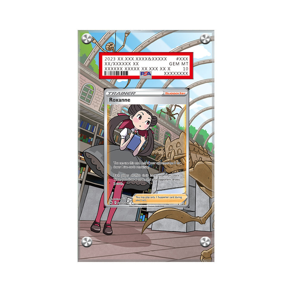 Roxanne Gg66/gg70 - Pokémon Extended Artwork Protective Card Display Case Psa/cgc/raw-1