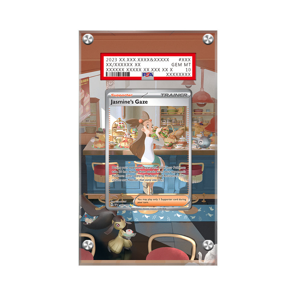 Jasmine's Gaze - Pokémon Extended Artwork Protective Card Display Case  Psa/cgc/raw-1