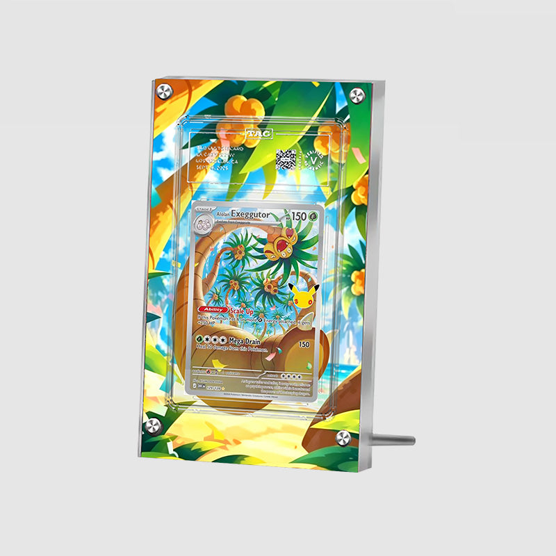 Alolan Exeggutor 129/128 - Pokémon Extended Artwork Protective Card Display Case Psa/cgc/tag/raw-3