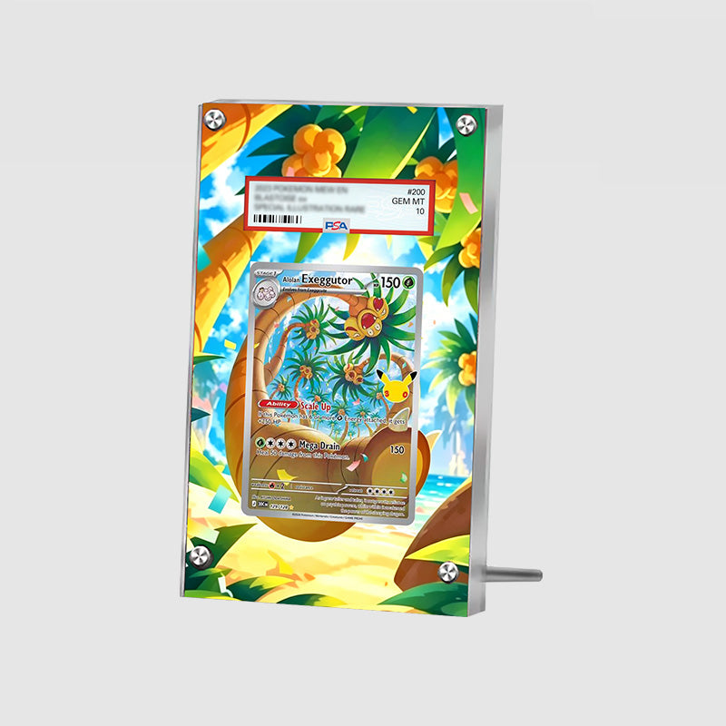 Alolan Exeggutor 129/128 - Pokémon Extended Artwork Protective Card Display Case Psa/cgc/tag/raw-2