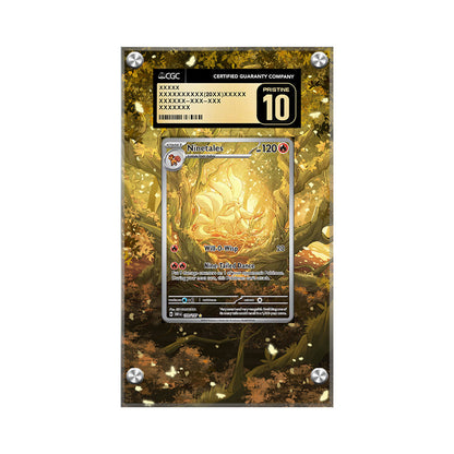 Ninetales 199/197 - Pokémon Extended Artwork Protective Card Display Case Psa/cgc/raw-2