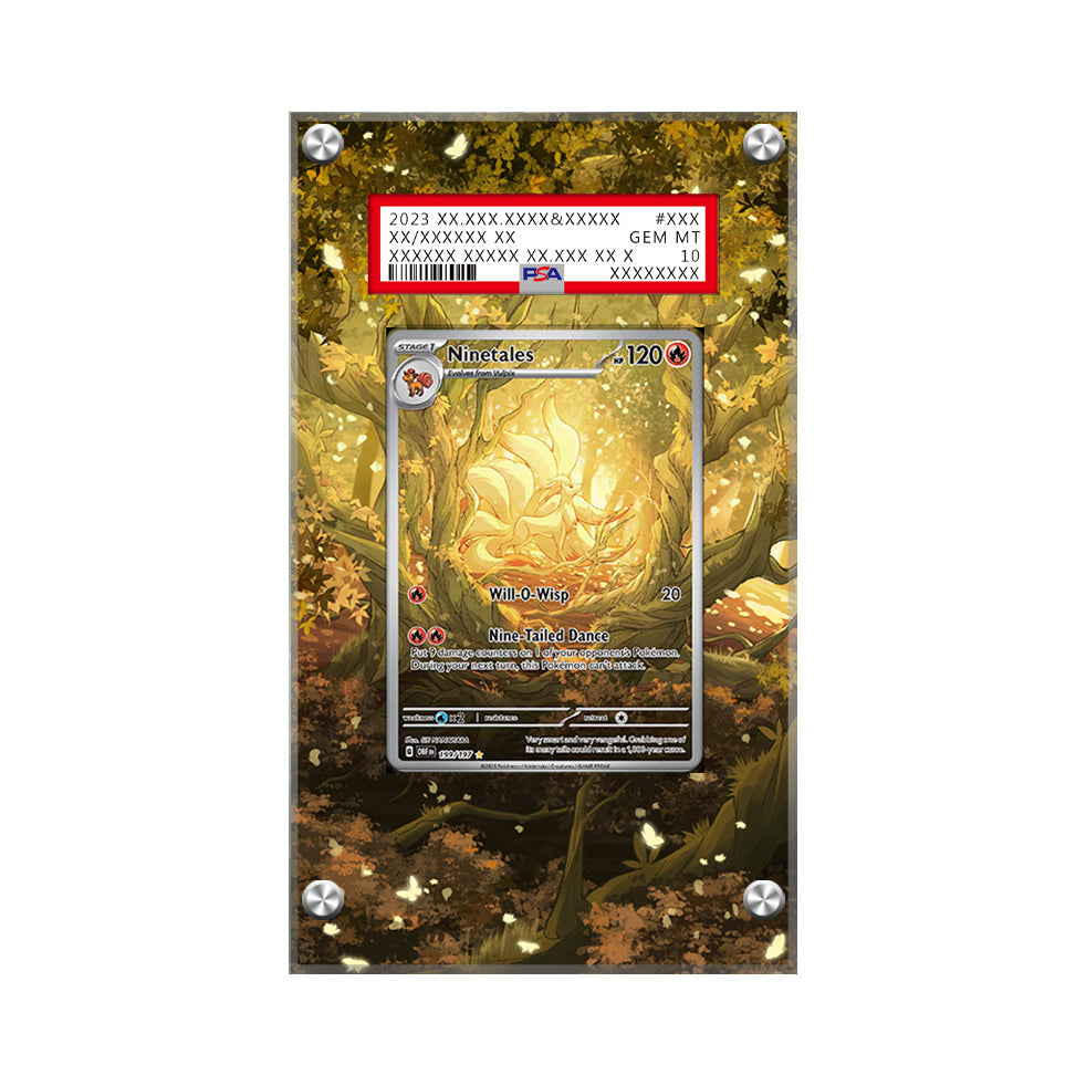 Ninetales 199/197 - Pokémon Extended Artwork Protective Card Display Case Psa/cgc/raw-1