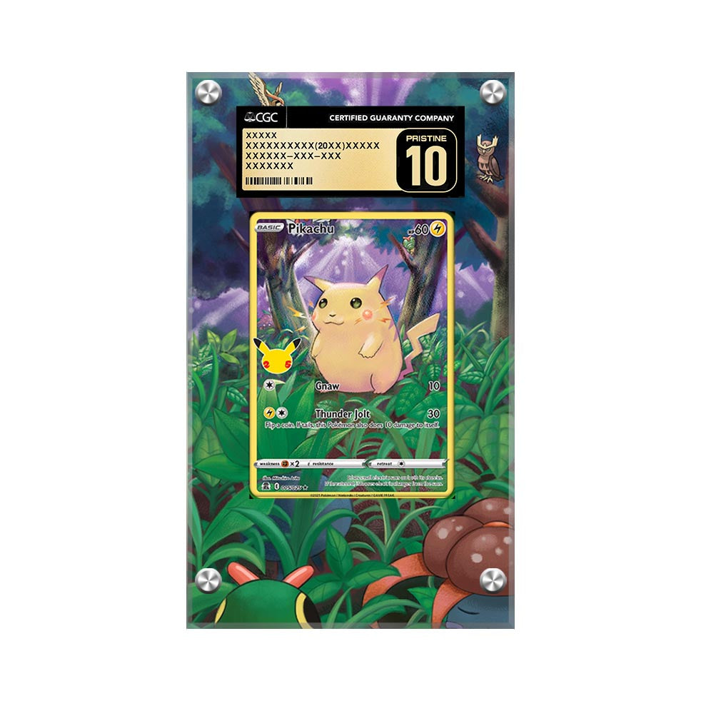 Pikachu 005/025 - Pokémon Extended Artwork Protective Card Display Case Psa/cgc/raw-2