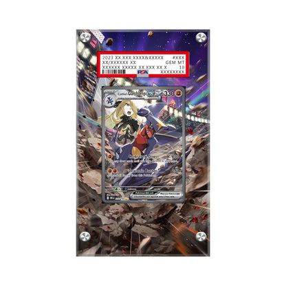 Cynthia's Garchomp EX - Pokémon Extended Artwork Protective Card Display Case Psa/cgc/raw-1