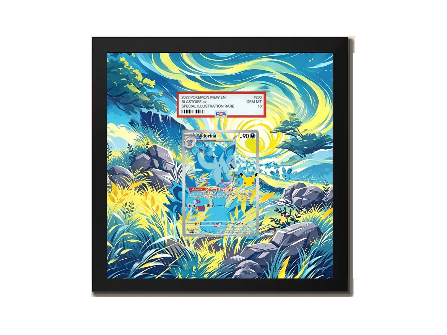 Nidoran 30th 101 - Extended Artwork Metal Frame