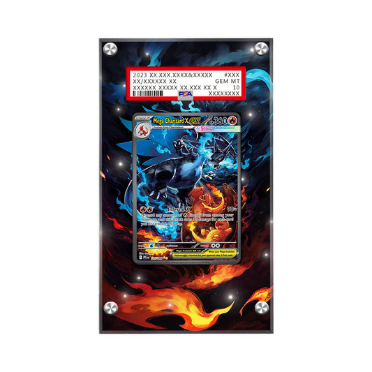 Mega Charizard X 110/080 - Pokémon Extended Artwork Protective Card Display Case Psa/cgc/tag/raw