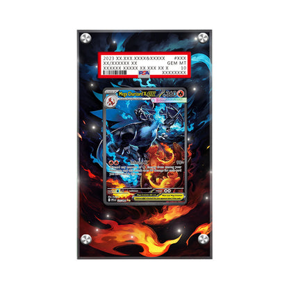 Mega Charizard X 110/080 - Pokémon PSA Extended Artwork Protective Card Display Case