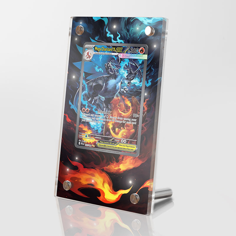 Mega Charizard X 110/080 - Pokémon Extended Artwork Protective Card Display Case