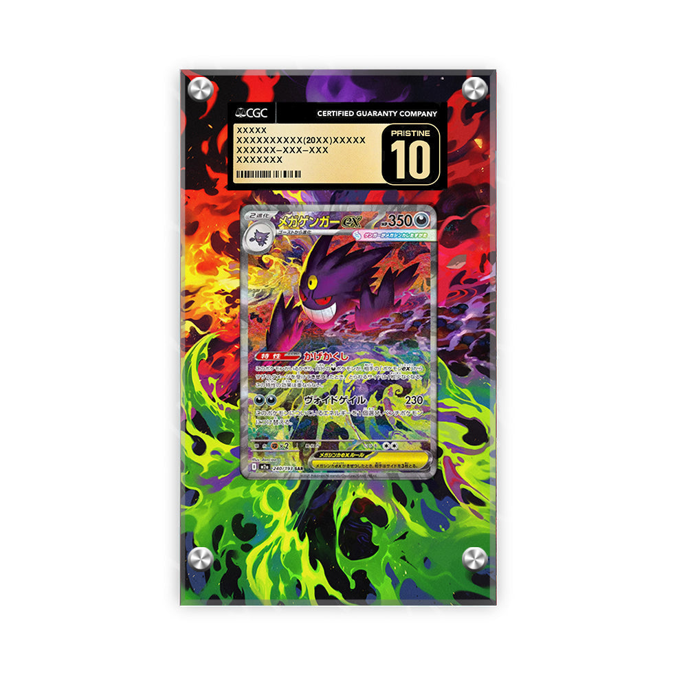 Mega Gengar EX - Pokémon Extended Artwork Protective Card Display Case Psa/cgc/raw-2