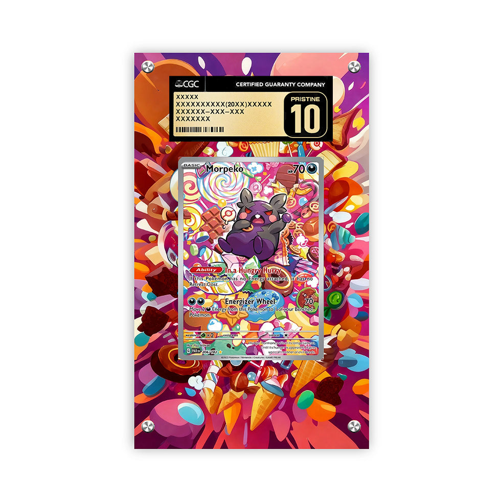 Morpeko 206/182 - Pokémon CGC Extended Artwork Protective Card Display Case
