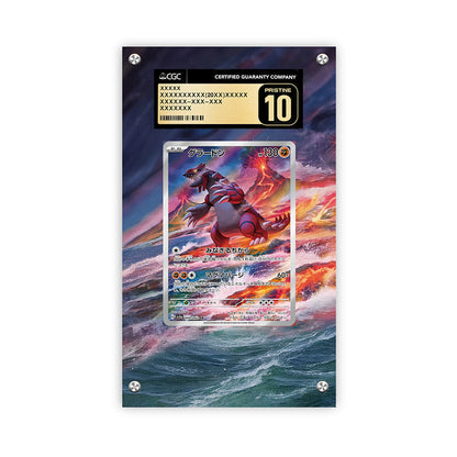 Groudon 199/182 - Pokémon CGC Extended Artwork Protective Card Display Case