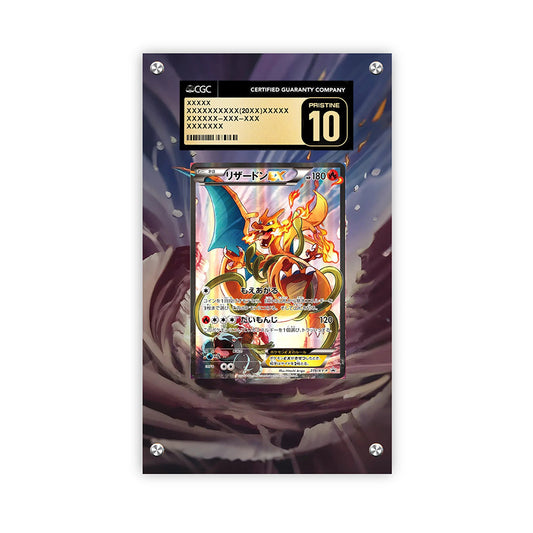 Charizard EX XY-P 276 - Pokémon CGC Extended Artwork Protective Card Display Case
